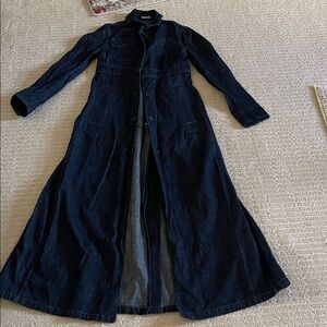Miu Miu Dark Blue Denim long Jacket/dress